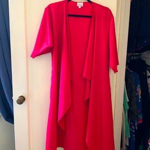 Hot pink Shirley kimono wrap